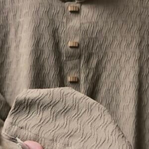 Alternative view of Brown,Chinese Popcorn Fabric (Exclusive)