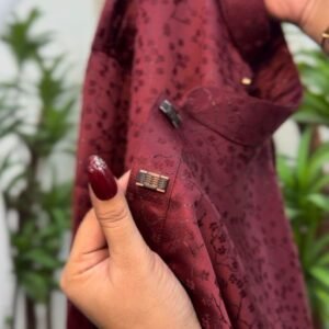 Alternative view of Pakistani katan fabric VIP#BP894