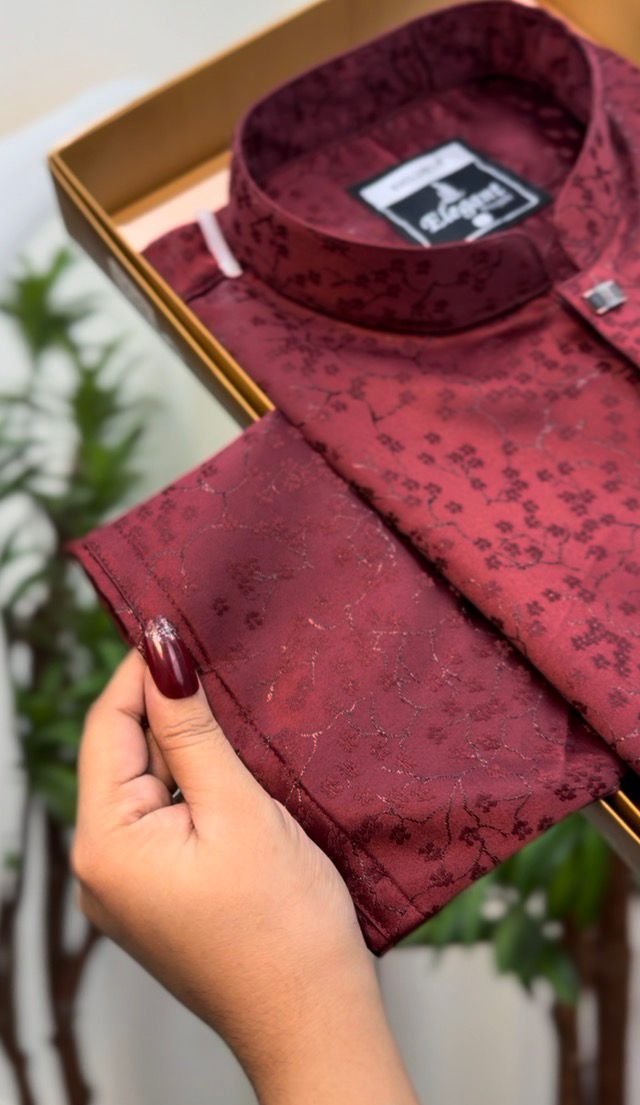 Pakistani katan fabric VIP#BP894 - Image 5