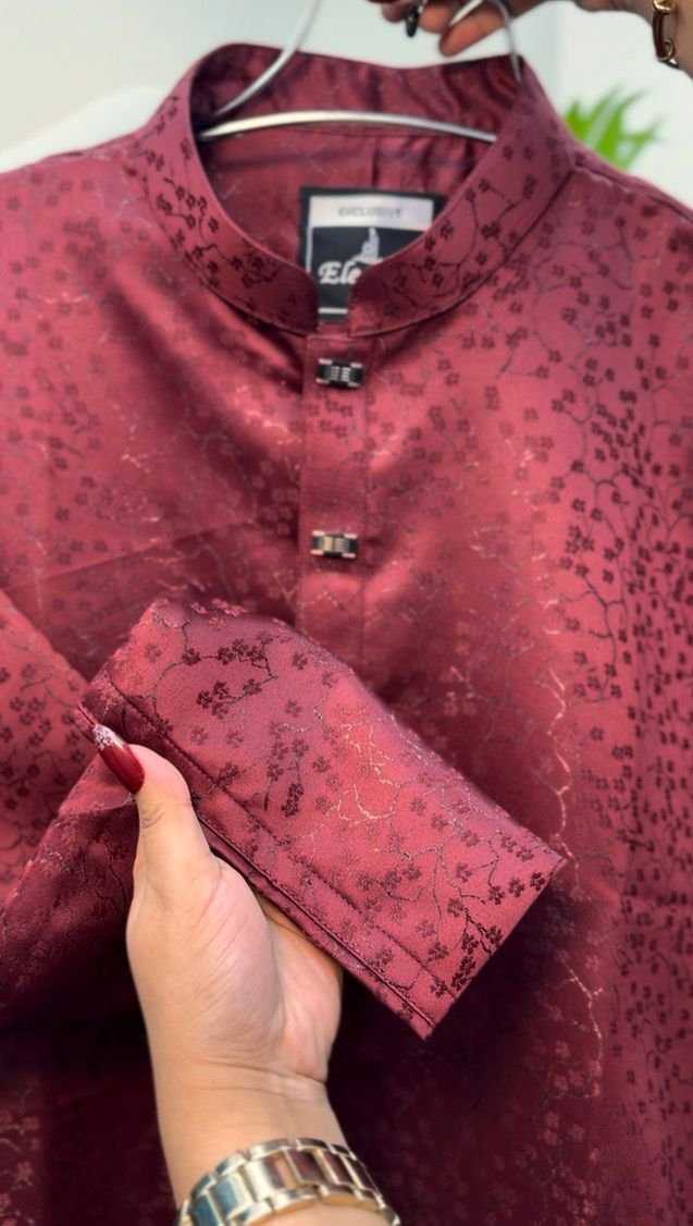 Pakistani katan fabric VIP#BP894 - Image 3