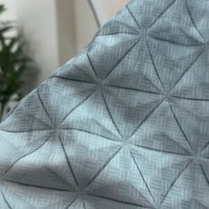 Alternative view of Pakistani cotton 3D print fabric (lite lemon)#BP821