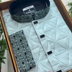 Pakistani cotton 3D print fabric (lite lemon)#BP821