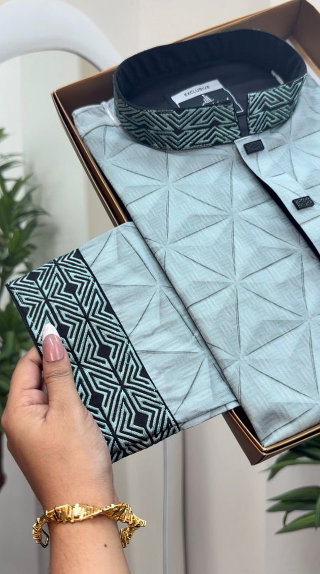 Pakistani cotton 3D print fabric (lite lemon)#BP821 - Image 3