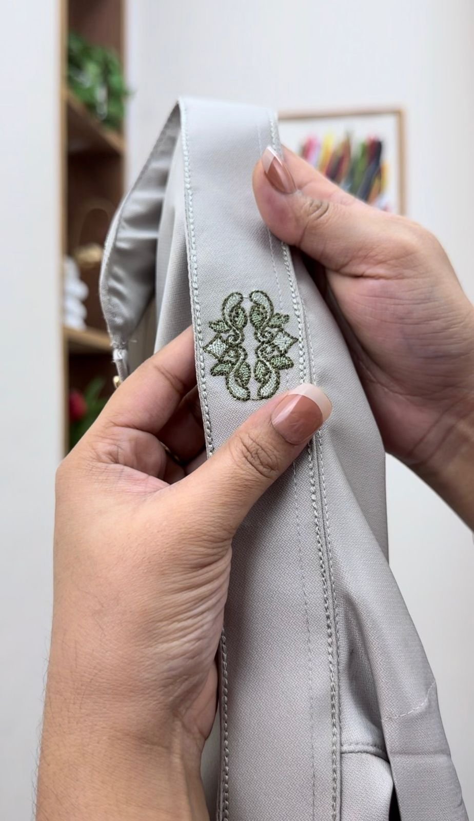 Pakistani fancy cotton (minar olive lite) #BP923 - Image 2