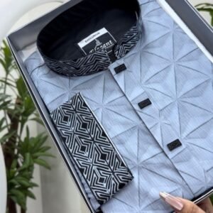 Pakistani cotton fabric with 3D print (akashi)#BP939