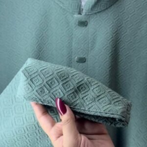 Alternative view of Pakistani popcorn fabric assh #BP104