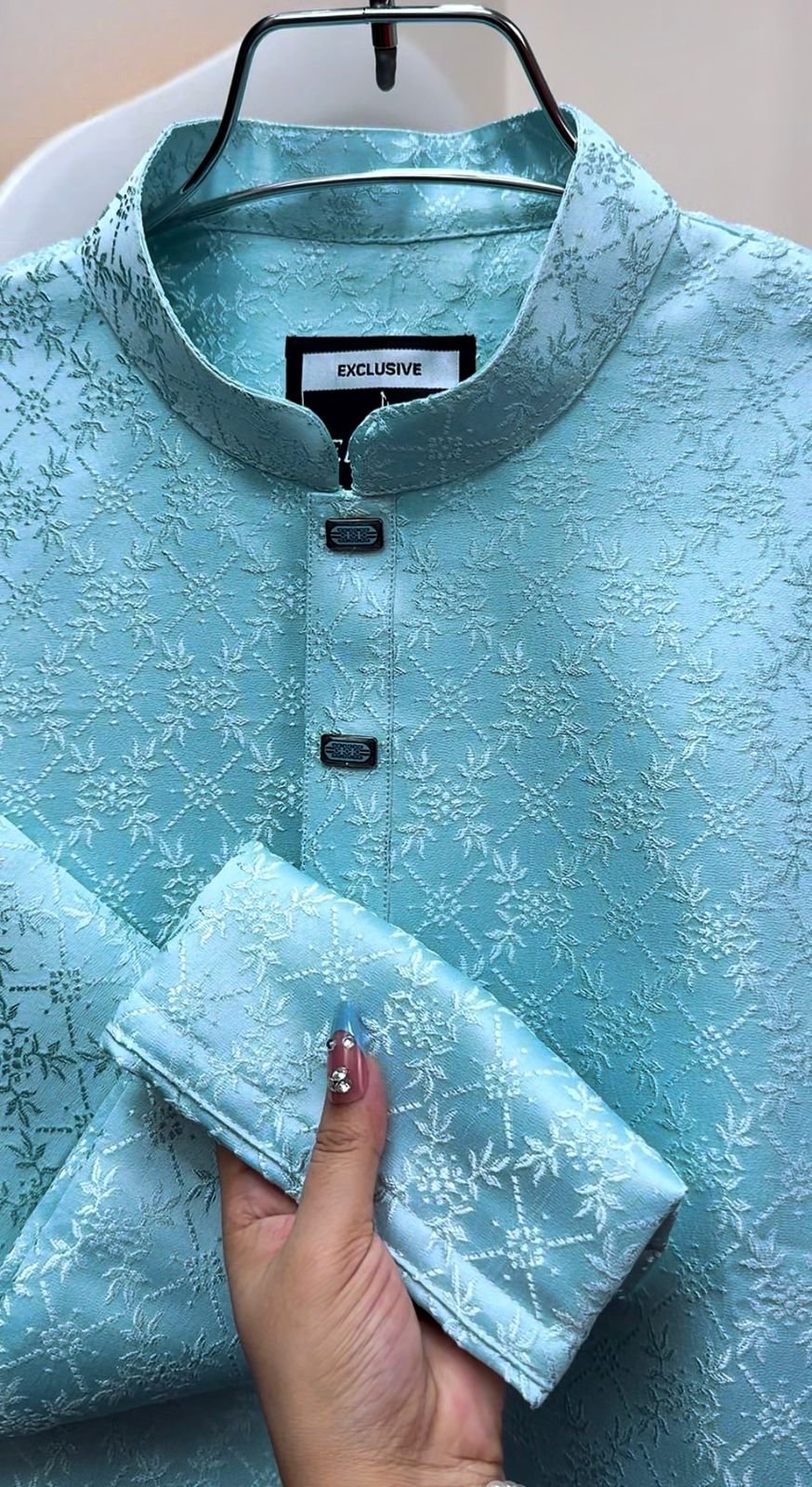 Kashmeeri katan fabric GSM-140 (pest) #BP943 - Image 2