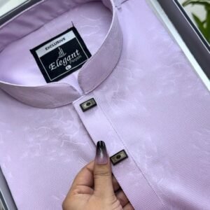 luxary jackuard cooton print (Levender) #BP957