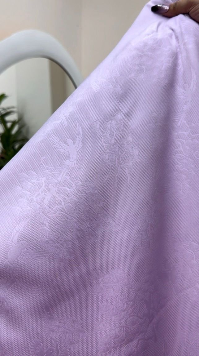 luxary jackuard cooton print (Levender) #BP957 - Image 4