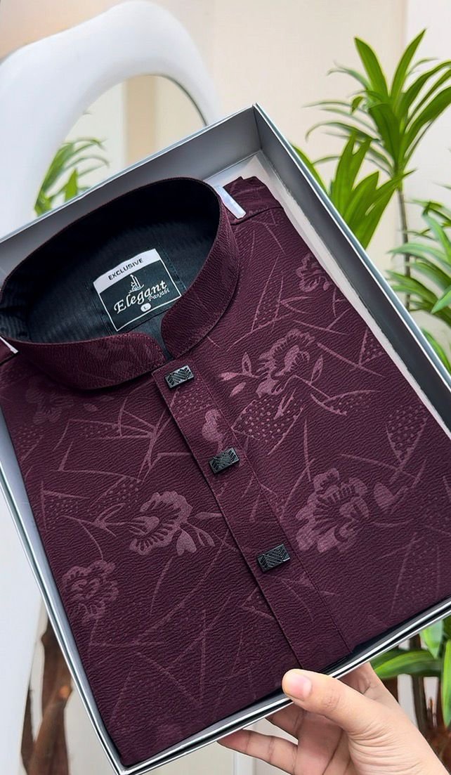 Chinese jafran soft stich print (dark khoyri)#BP960