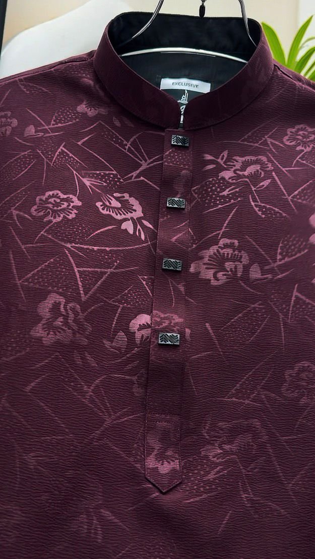 Chinese jafran soft stich print (dark khoyri)#BP960 - Image 5